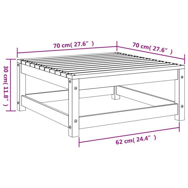 Gartenhocker 70x70x30 cm Massivholz Douglasie