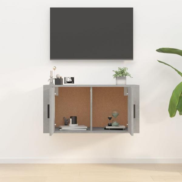 TV-Wandschrank Betongrau 80x34,5x40 cm