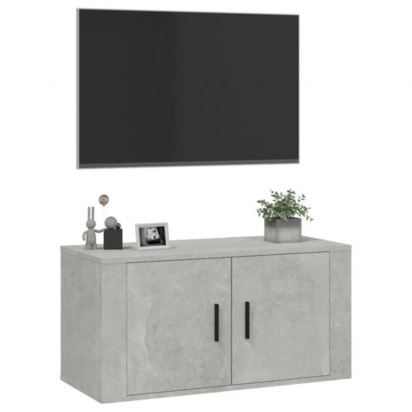 TV-Wandschrank Betongrau 80x34,5x40 cm