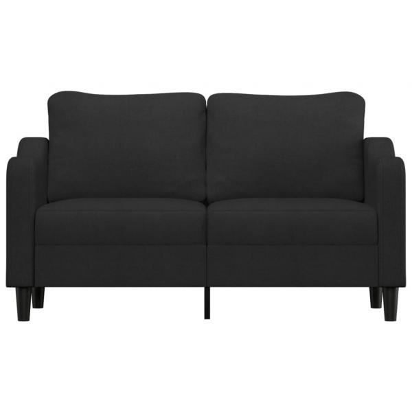 2-Sitzer-Sofa Schwarz 140 cm Stoff