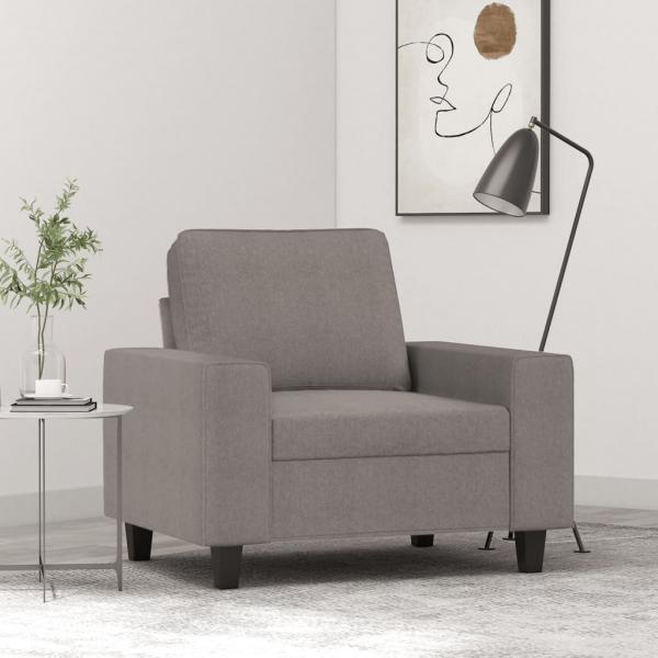 ARDEBO.de - Sessel Taupe 60 cm Stoff