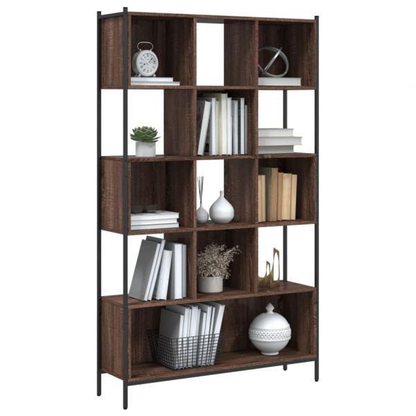 Bücherregal Braun Eichen-Optik 102x28x172 cm Holzwerkstoff