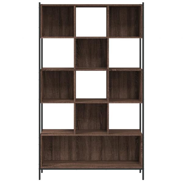 Bücherregal Braun Eichen-Optik 102x28x172 cm Holzwerkstoff