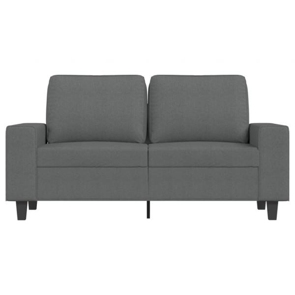 2-Sitzer-Sofa Dunkelgrau 120 cm Stoff