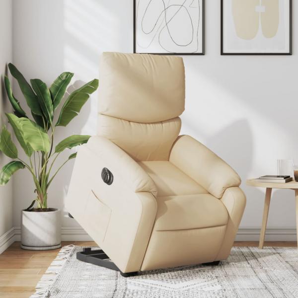 ARDEBO.de - Relaxsessel mit Aufstehhilfe Elektrisch Creme Stoff