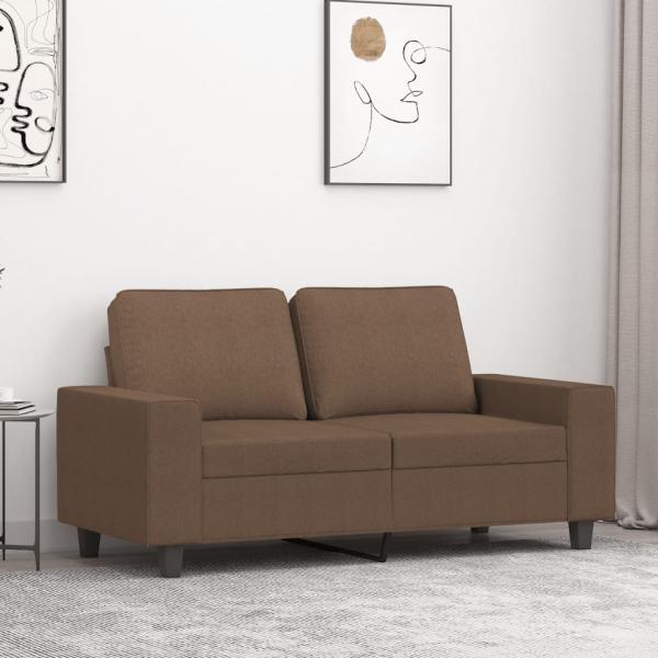 ARDEBO.de - 2-Sitzer-Sofa Braun 120 cm Stoff