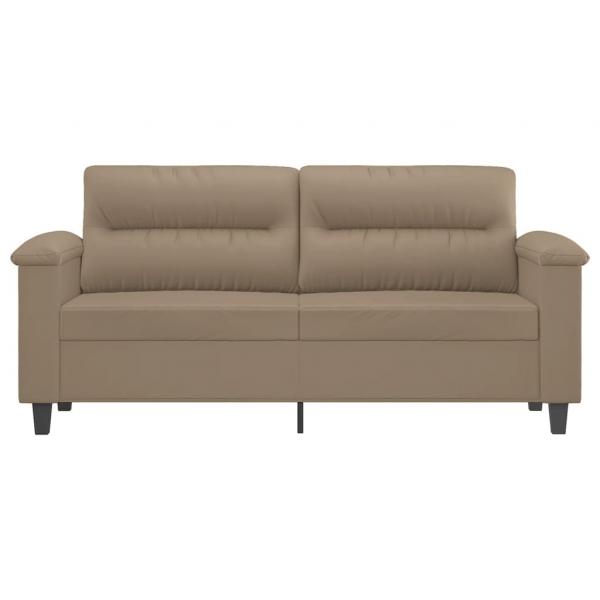 2-Sitzer-Sofa Cappuccino-Braun 140 cm Kunstleder