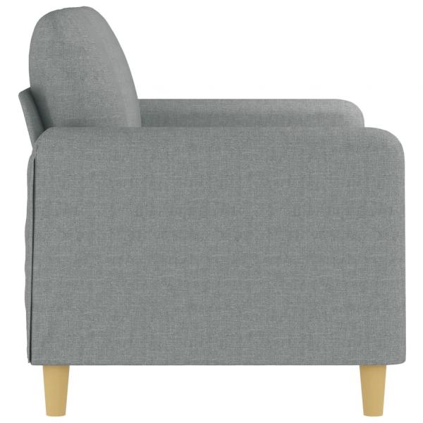 2-Sitzer-Sofa Hellgrau 120 cm Stoff