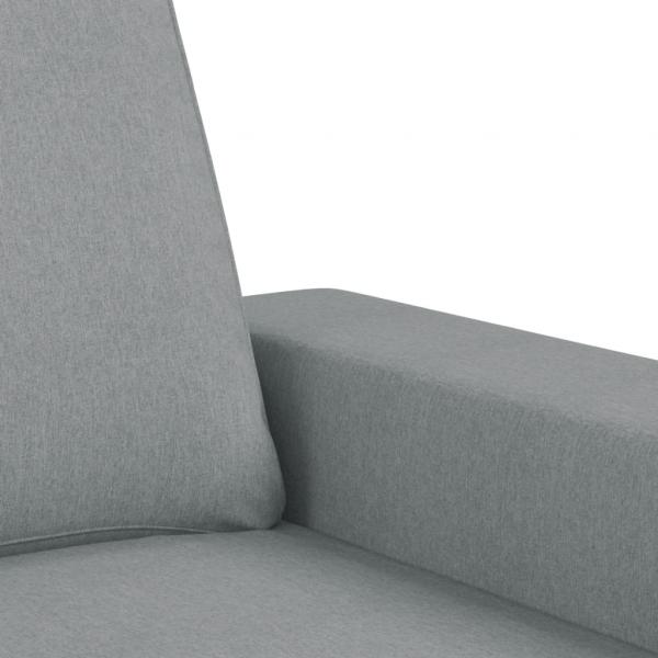 2-Sitzer-Sofa Hellgrau 120 cm Stoff