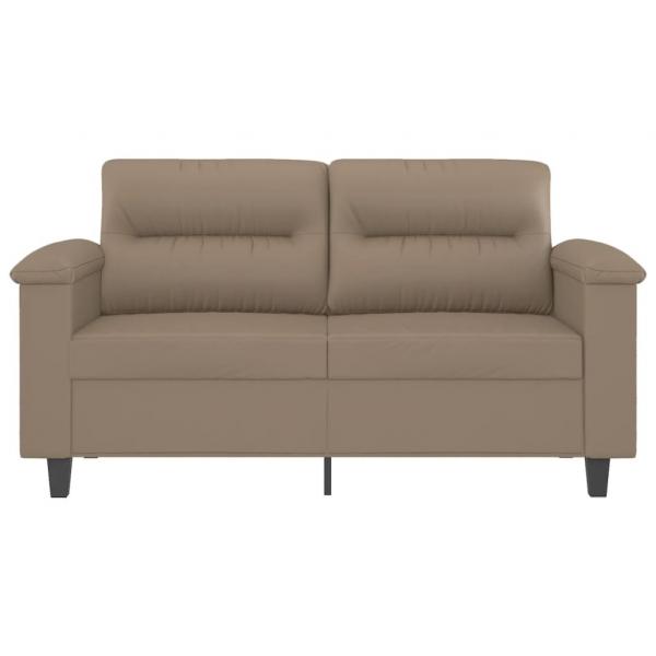 2-Sitzer-Sofa Cappuccino-Braun 120 cm Kunstleder