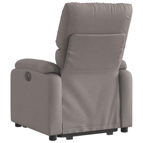 Relaxsessel mit Aufstehhilfe Elektrisch Taupe Stoff