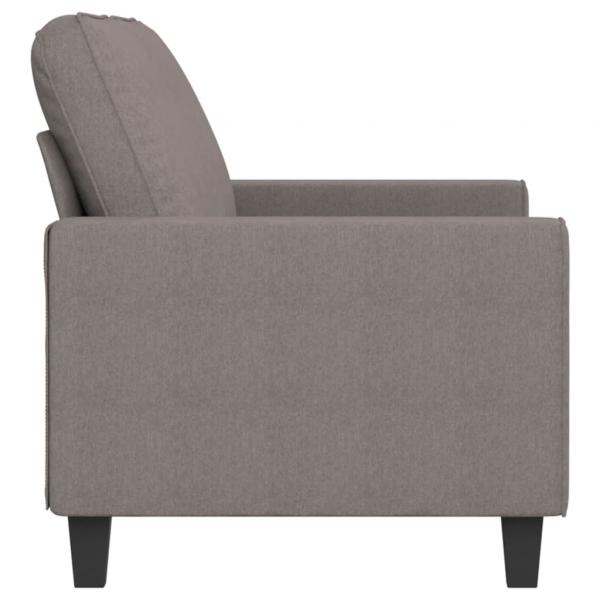 2-Sitzer-Sofa Taupe 140 cm Stoff