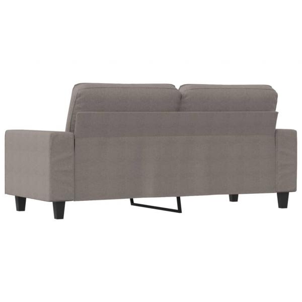 2-Sitzer-Sofa Taupe 140 cm Stoff