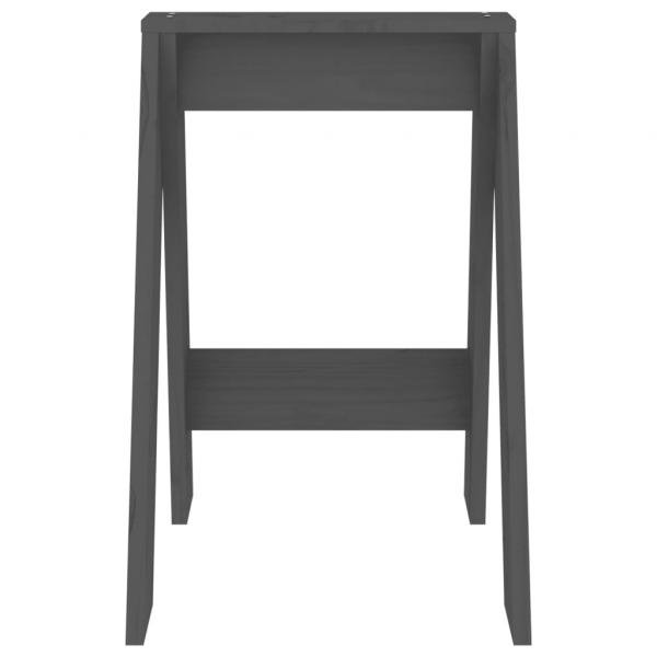 Hocker 2 Stk. Grau 40x40x60 cm Massivholz Kiefer