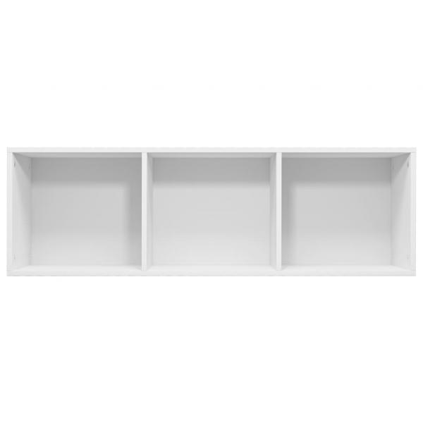 Bücherregal/TV-Schrank Weiß 36x30x114 cm Holzwerkstoff