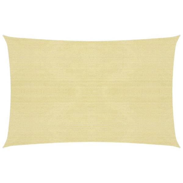 ARDEBO.de - Sonnensegel 160 g/m² Beige 2,5x4 m HDPE