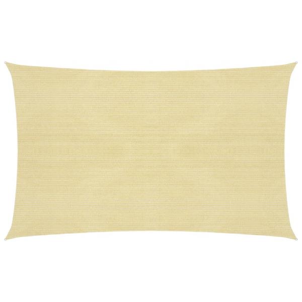 ARDEBO.de - Sonnensegel 160 g/m² Beige 2,5x5 m HDPE