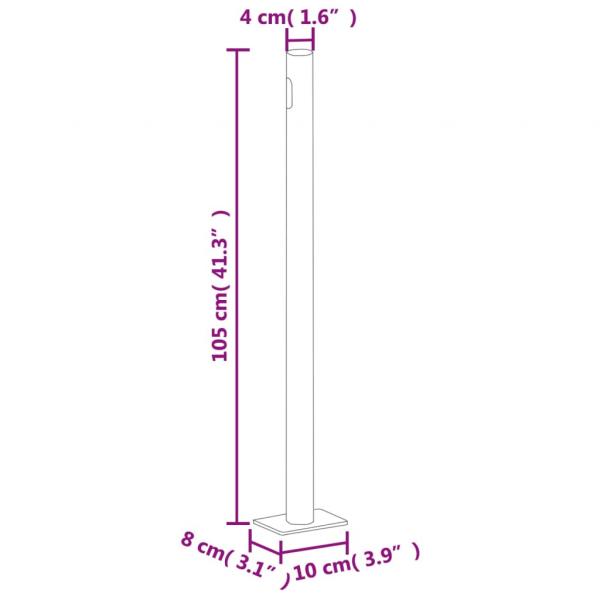 Ausziehbare Seitenmarkise 170×300 cm Creme