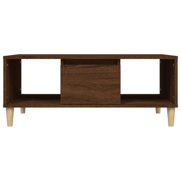 Couchtisch Braun Eichen-Optik 90x50x36,5 cm Holzwerkstoff