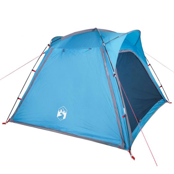 Campingzelt 4 Personen Blau Quick Release Wasserfest