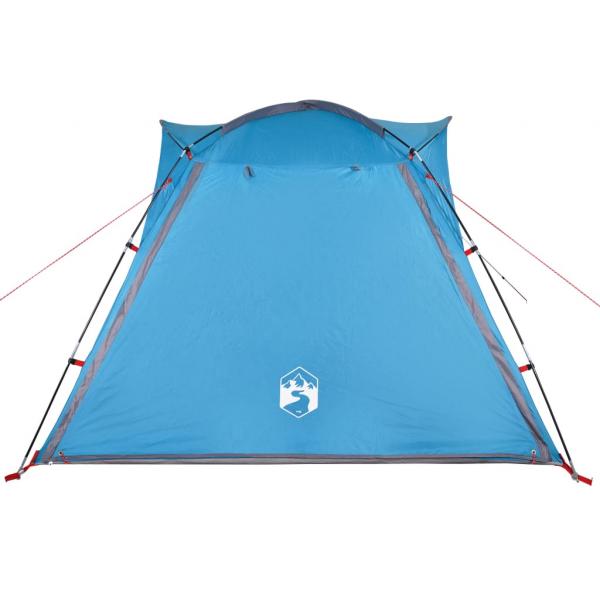 Campingzelt 4 Personen Blau Quick Release Wasserfest