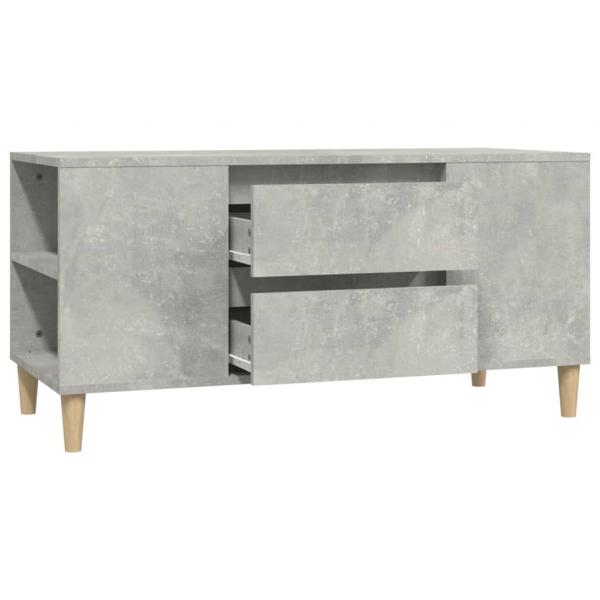 TV-Schrank Betongrau 102x44,5x50 cm Holzwerkstoff