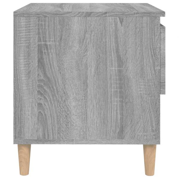 Nachttische 2 Stk. Grau Sonoma 50x46x50 cm Holzwerkstoff