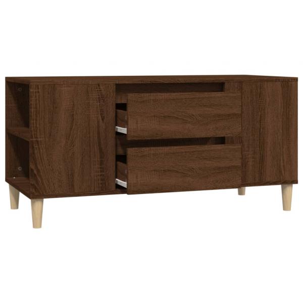 TV-Schrank Braun Eichen-Optik 102x44,5x50 cm Holzwerkstoff