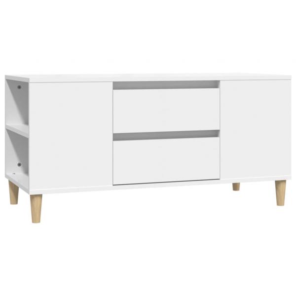 TV-Schrank Weiß 102x44,5x50 cm Holzwerkstoff