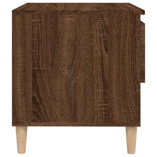 Nachttische 2 Stk. Braun Eichen-Optik 50x46x50 cm Holzwerkstoff