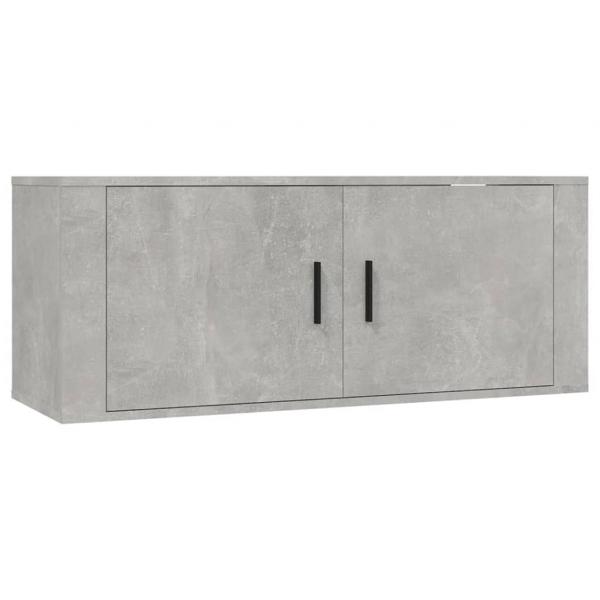 TV-Wandschrank Betongrau 100x34,5x40 cm