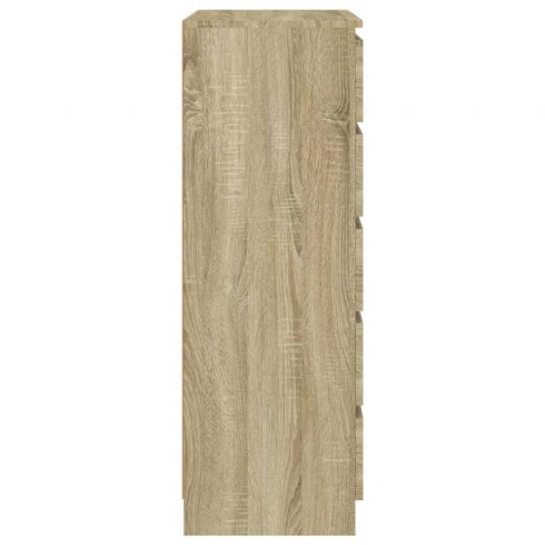 Schubladenschrank Sonoma-Eiche 60x36x103 cm Holzwerkstoff