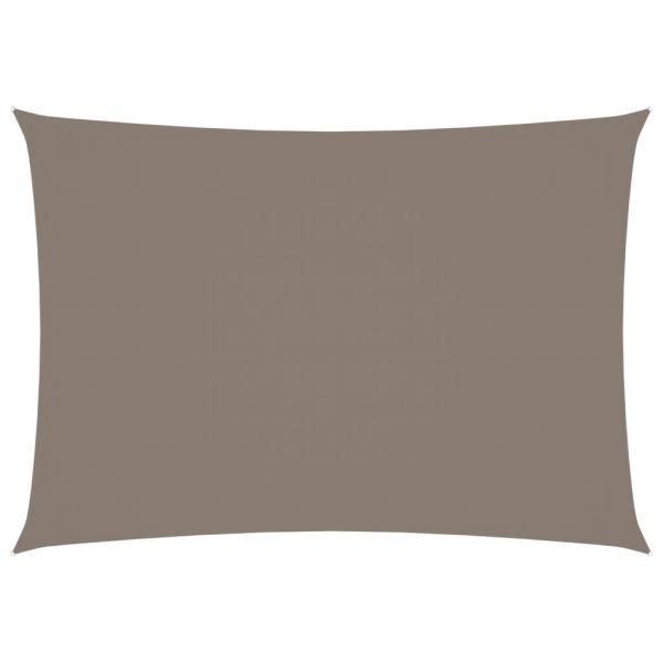 Sonnensegel Oxford-Gewebe Rechteckig 3x4 m Taupe