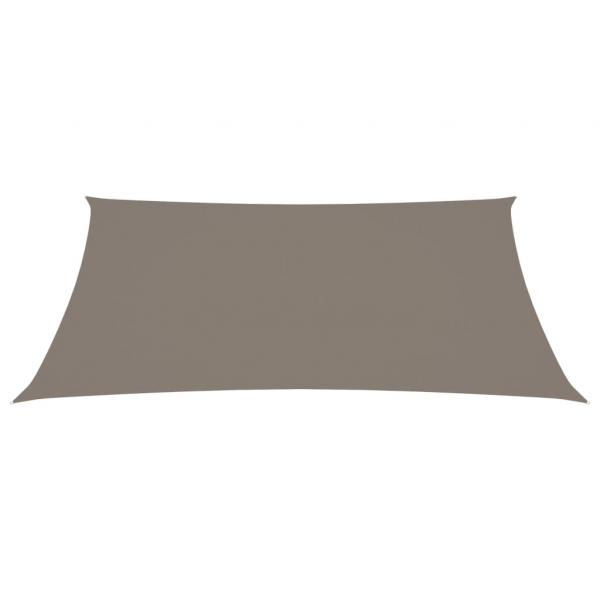 Sonnensegel Oxford-Gewebe Rechteckig 3x4 m Taupe