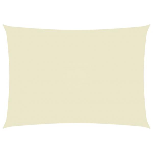 Sonnensegel Oxford-Gewebe Rechteckig 6x8 m Creme