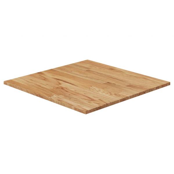 ARDEBO.de - Tischplatte Quadratisch Hellbraun 70x70x1,5cm Behandelte Eiche