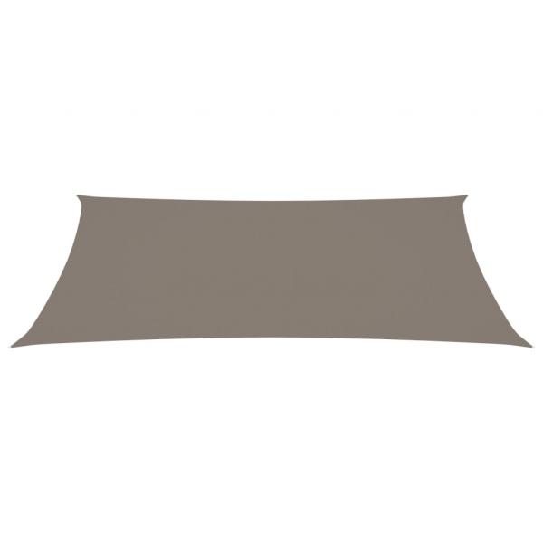 Sonnensegel Oxford-Gewebe Rechteckig 3x6 m Taupe