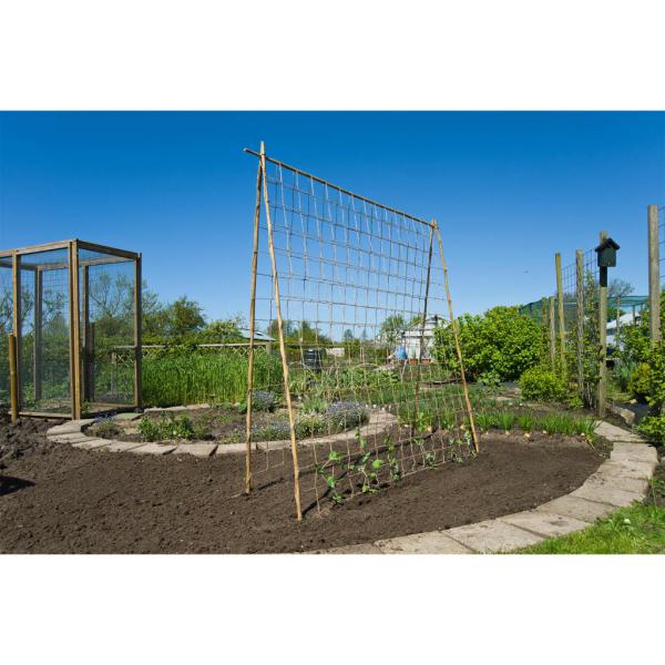 ARDEBO.de - Nature Ranknetz für Kletterpflanzen Jute 1,8x5 m Natur