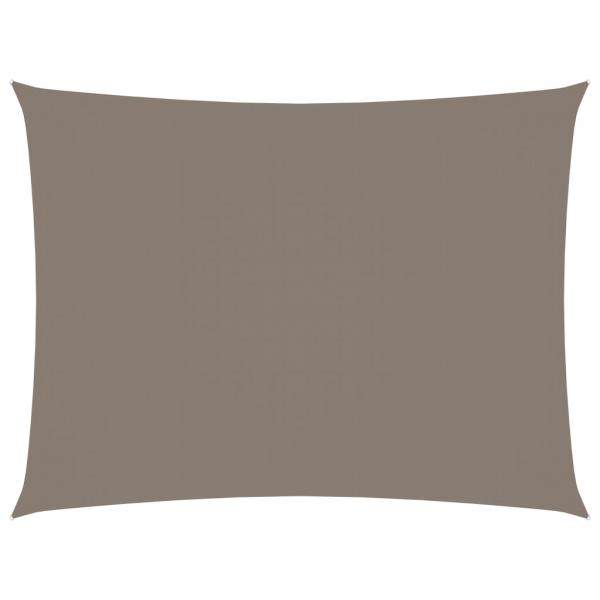 Sonnensegel Oxford-Gewebe Rechteckig 6x8 m Taupe