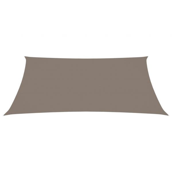 Sonnensegel Oxford-Gewebe Rechteckig 3x5 m Taupe