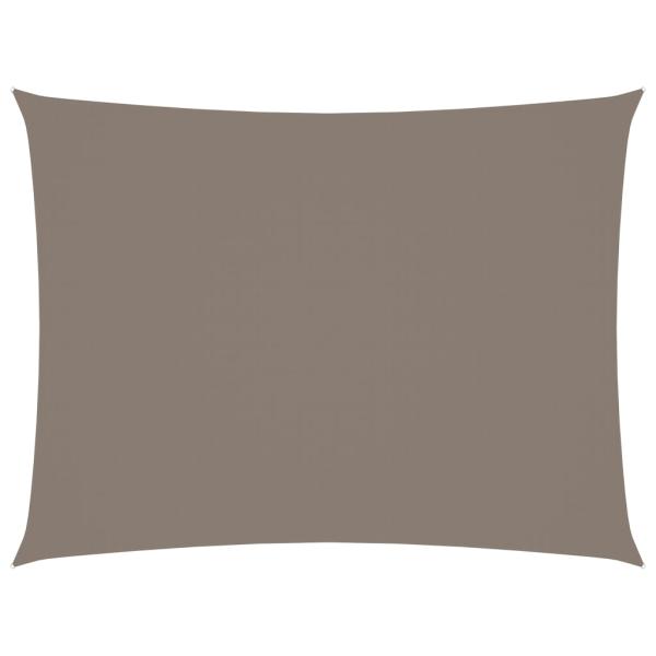 Sonnensegel Oxford-Gewebe Rechteckig 4x6 m Taupe