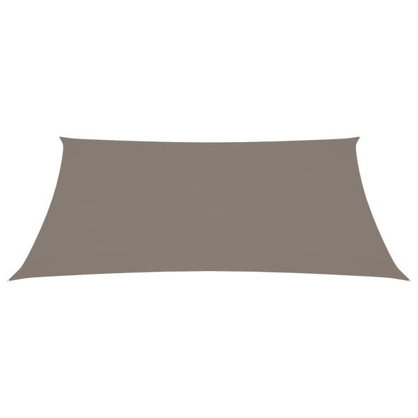 Sonnensegel Oxford-Gewebe Rechteckig 4x6 m Taupe