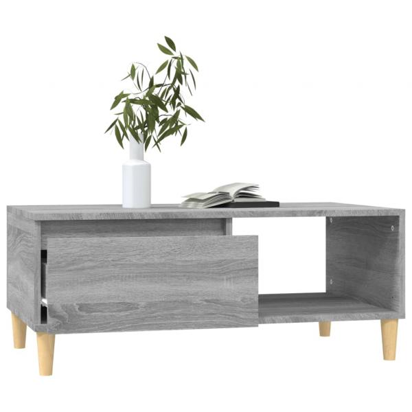 Couchtisch Grau Sonoma 90x50x36,5 cm Holzwerkstoff