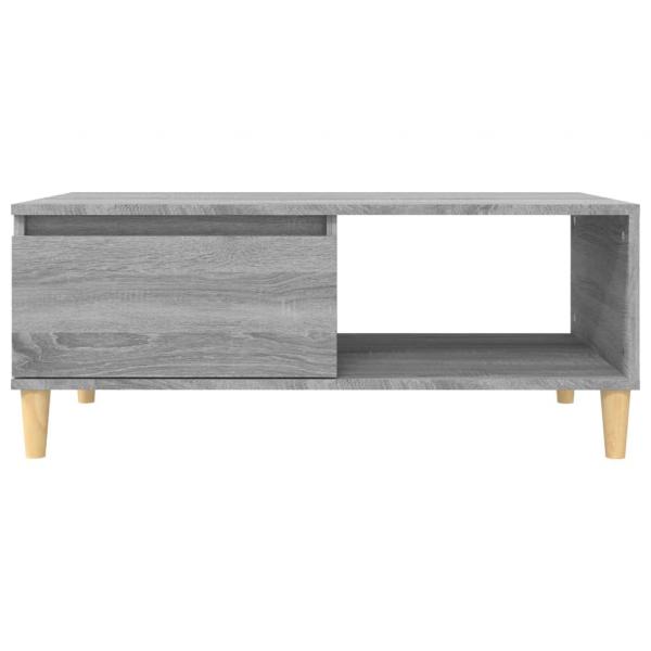 Couchtisch Grau Sonoma 90x50x36,5 cm Holzwerkstoff