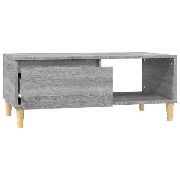 Couchtisch Grau Sonoma 90x50x36,5 cm Holzwerkstoff