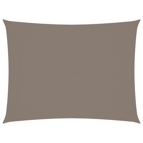 Sonnensegel Oxford-Gewebe Rechteckig 3x4,5 m Taupe