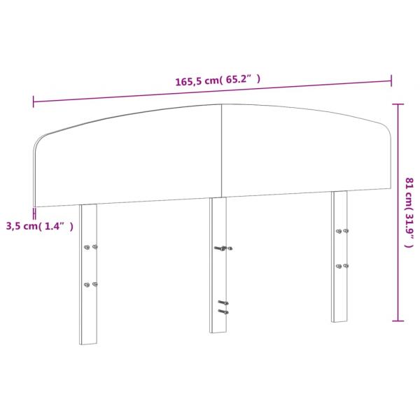 Kopfteil Weiß 160 cm Massivholz Kiefer