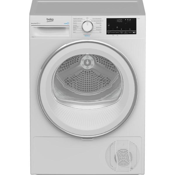 ARDEBO.de Beko B3T42239 8kg A++ Wärmepumpentrockner, automatischer Knitterschutz, SteamCure, Aquawave, weiß