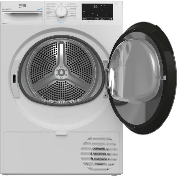 Beko B3T42239 8kg A++ Wärmepumpentrockner, automatischer Knitterschutz, SteamCure, Aquawave, weiß