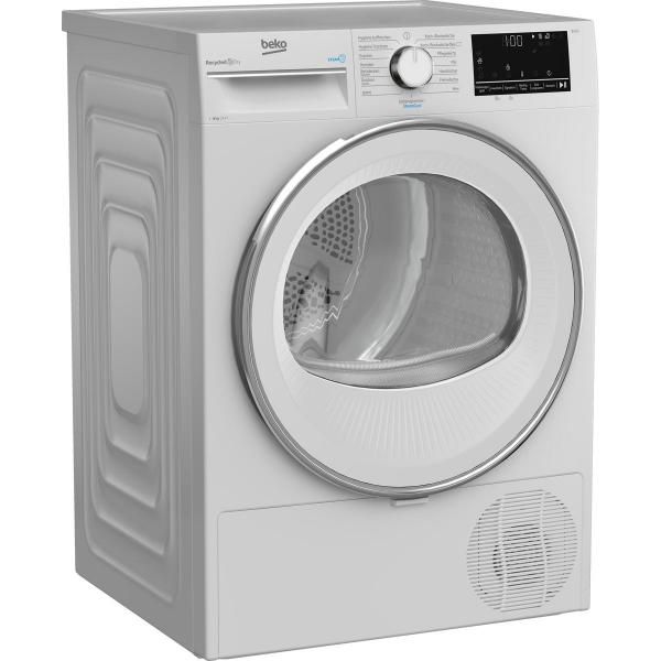 Beko B3T42239 8kg A++ Wärmepumpentrockner, automatischer Knitterschutz, SteamCure, Aquawave, weiß